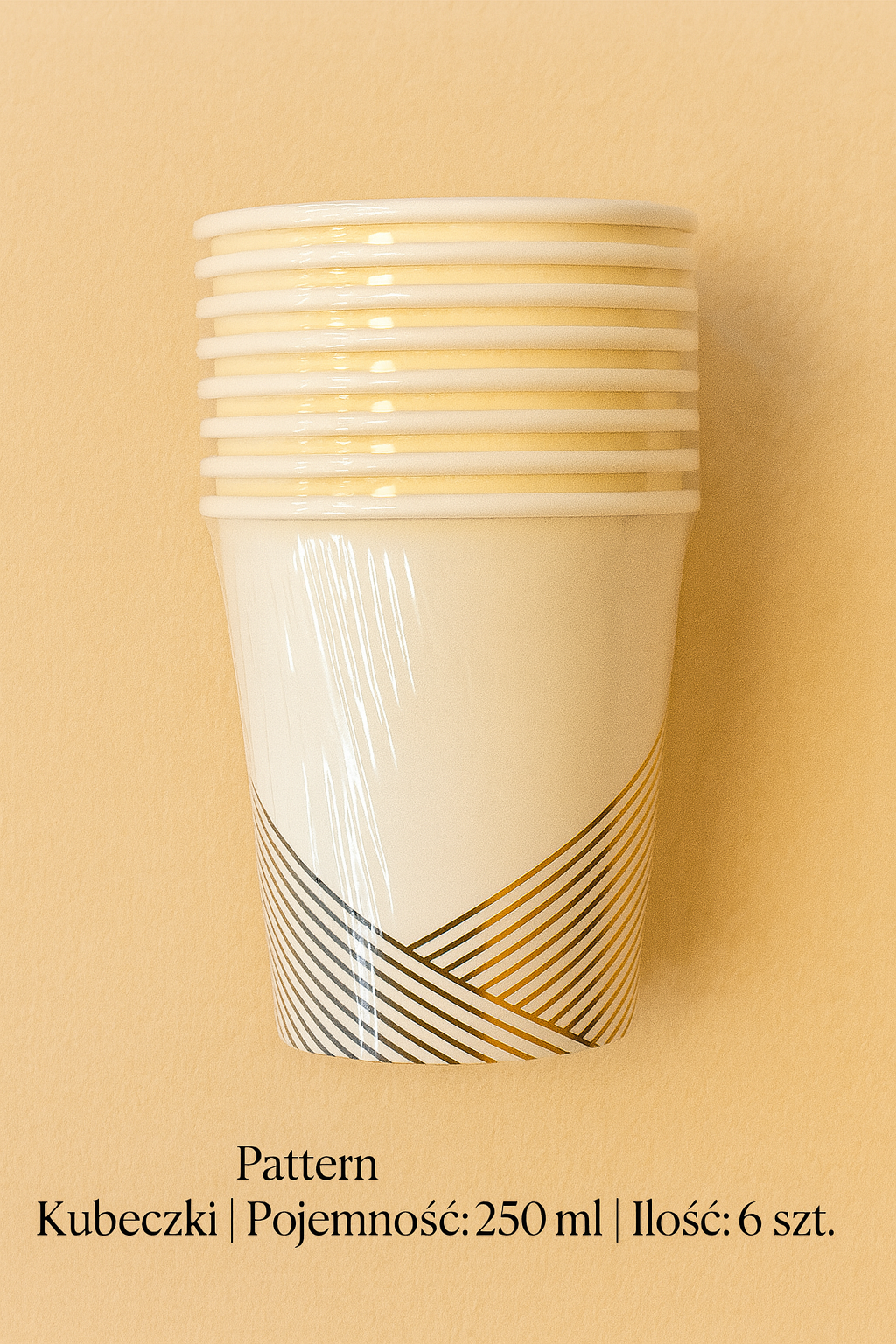 Pattern – Kubeczki Papierowe 250 ml (6 szt.)