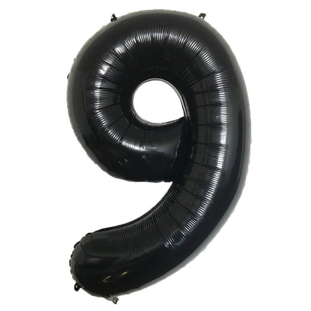 Cyfra 9 czarna XXL 100 cm