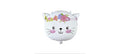 Balon foliowy Kotek z Kwiatami 58x56 cm