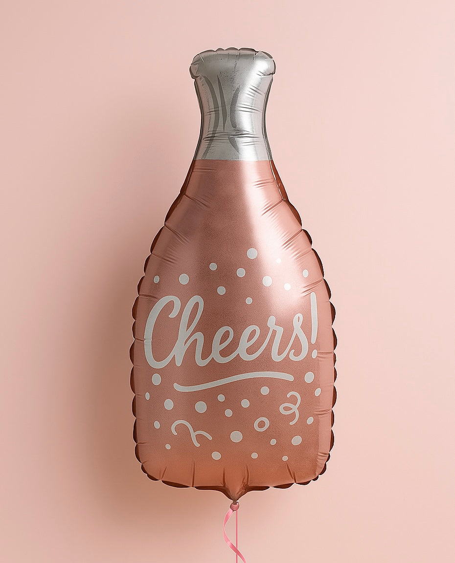 Butelka szampan Cheers Rose Gold 45x86 cm