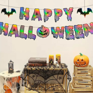 Baner Halloween Happy Halloween Holograficzny