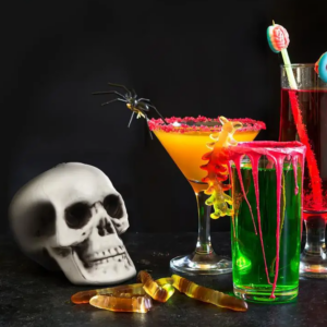 Dekoracja Halloween Czaszka Czaszki 3szt