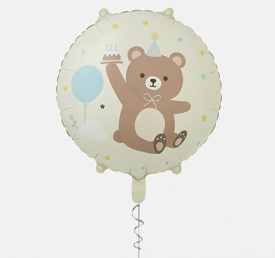 Balon foliowy okrągły z misiem