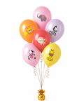 Bukiet Balonów Zestaw 6 Balonów Zwierzaczki