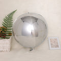Balon foliowy kula 4d srebrna 60 cm