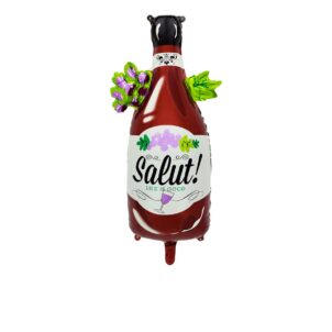 Balony foliowy Butelka Wino 89x48 cm