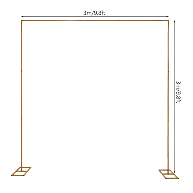 Brama Metalowa Złota Regulowana 3x3 m