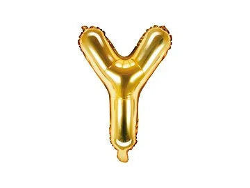 Balon foliowy Litera Y, 100cm, złoty