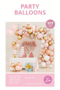 Zestaw Balonowy „Party Balloons” 117 szt. – Różowo-Złoty Łuk Balonowy