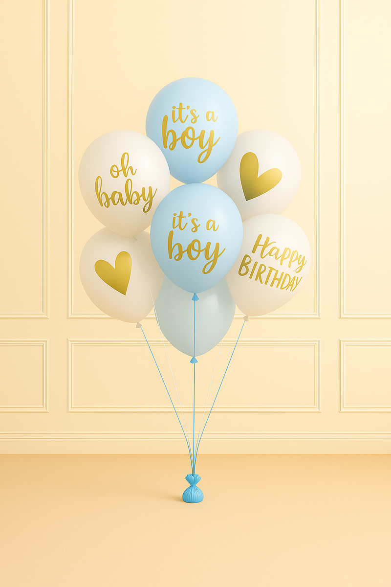 Balon lateksowy zestaw baby boy