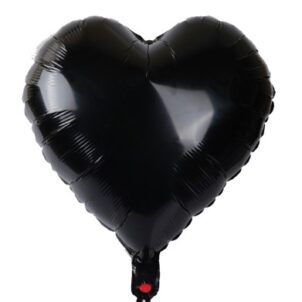 Balon foliowy serce czarne 45 cm – hel Warszawa / wysyłka