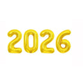Balon Foliowy Cyfry „2026” – Złoty Zestaw Noworoczny 82 cm