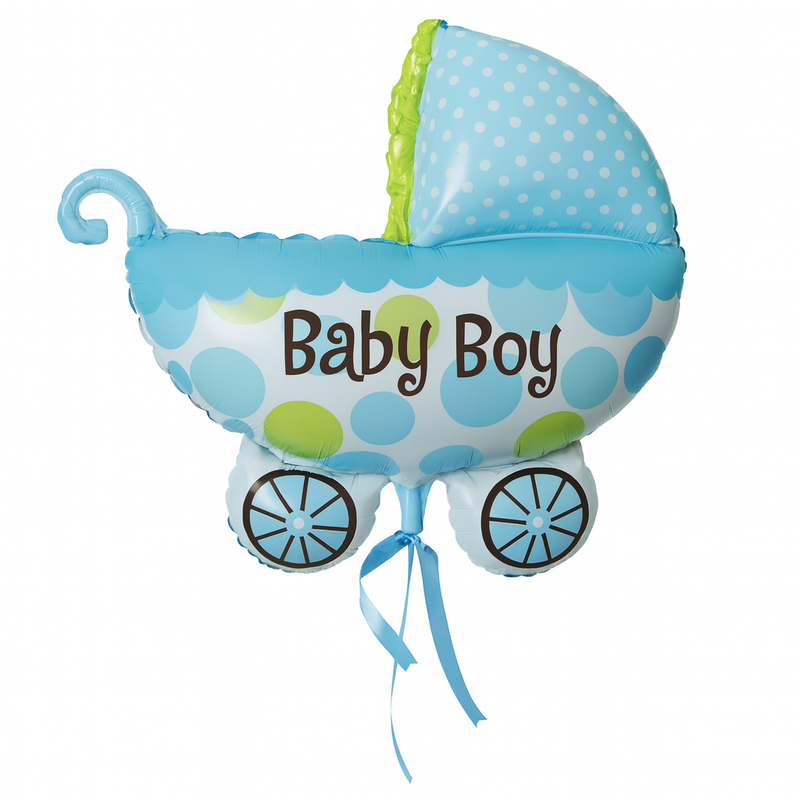 Balon foliowy Wózek Baby Boy 78x72 cm