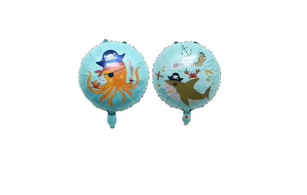 Balon foliowy okrągły Ośmiornica Rekin 45 cm