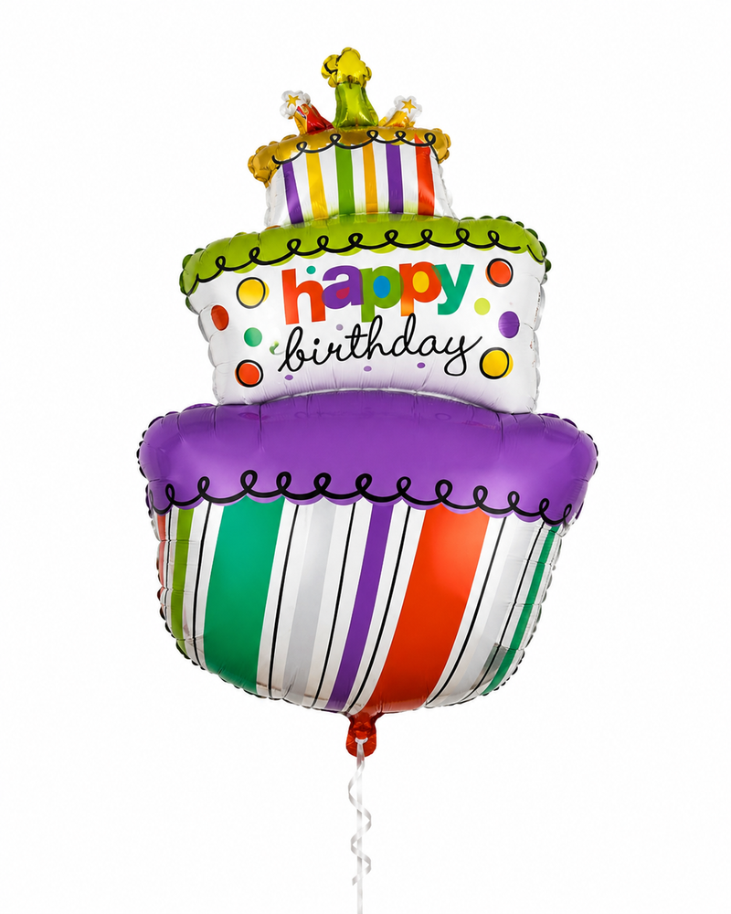 Balon foliowy Tort Kolorowy