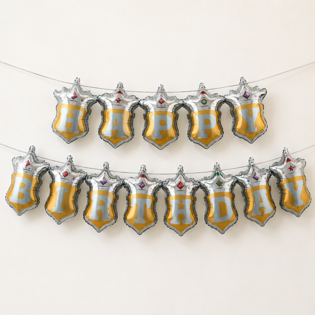 Baner Balon foliowy Happy Birthday - 6m x 40cm