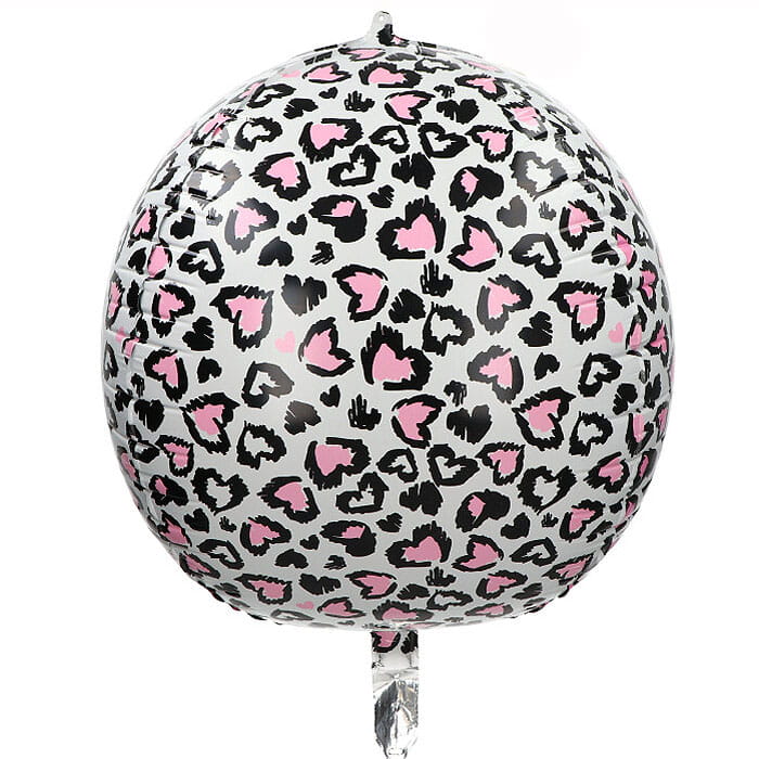 Balon foliowy kula 4d panterka 60 cm