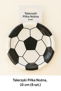 Talerzyki Papierowe Piłka Nożna 18 cm – 6 szt.