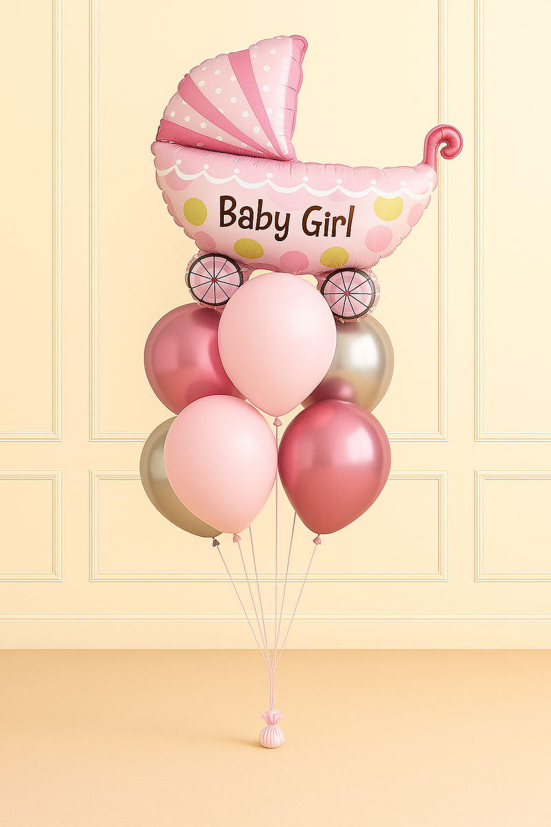 Zestaw Baby girl z wózeczkiem