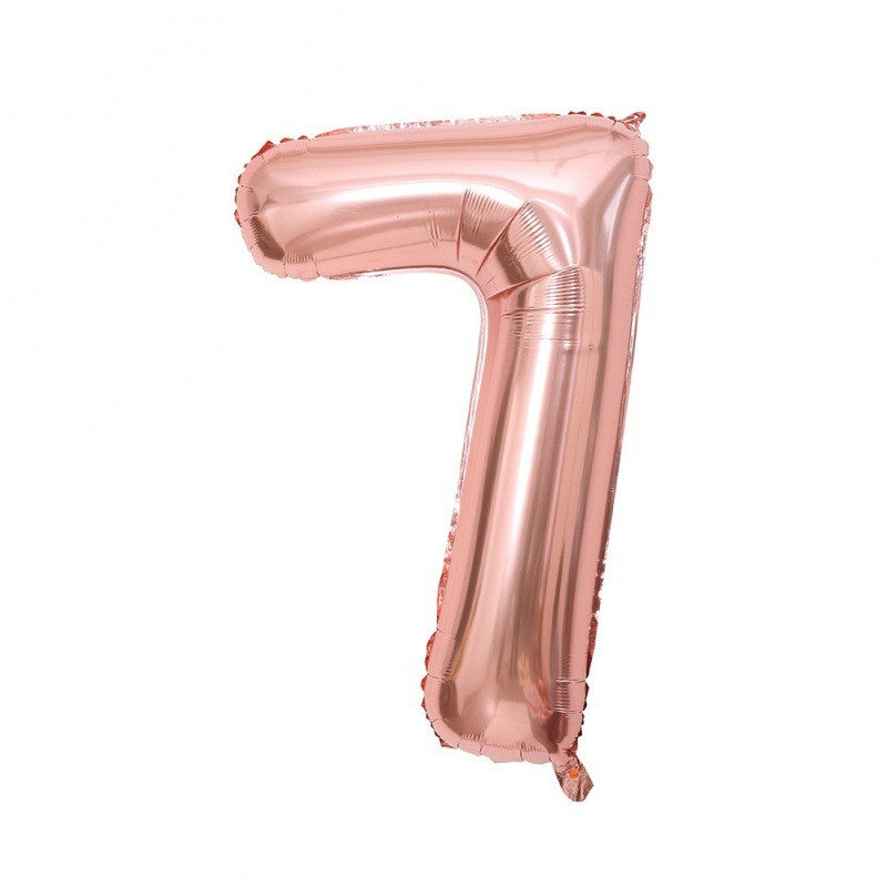 Cyfra 7 rose gold XXL 100 cm
