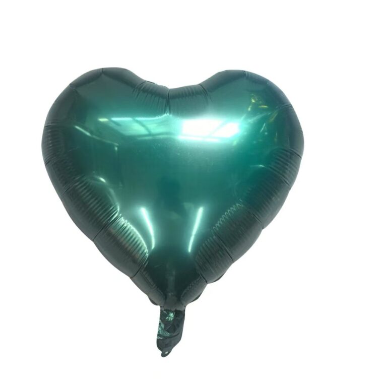 Balon foliowy serce butelkowa zieleń 45 cm – hel Warszawa / wysyłka