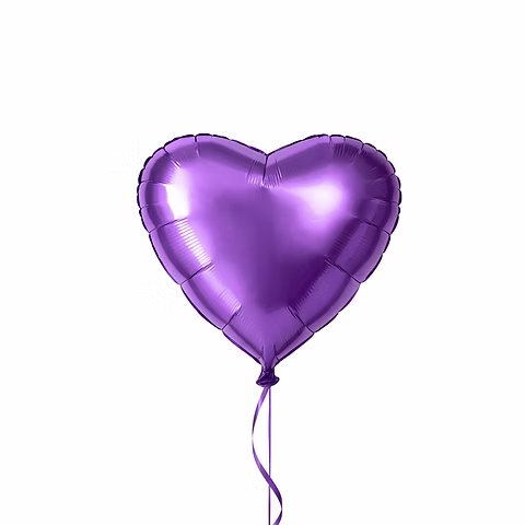 Balon foliowy serce fioletowe 45 cm – hel Warszawa / wysyłka