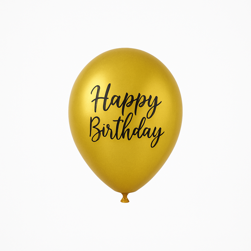 Balon lateksowy z napisem ,,Happy Birthday” 30 cm