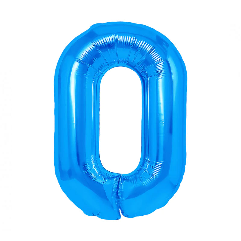 Cyfra 0 jasnoniebieskim XXL 100 cm