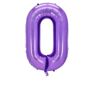 Cyfra 0 fioletowa XXL 100 cm