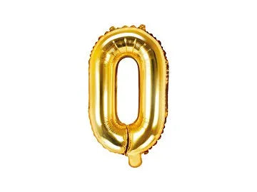 Balon foliowy Litera O, 100cm, złoty