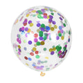 Balon lateksowy z kolorowym konfetti 30 cm – transparentny balon dekoracyjny