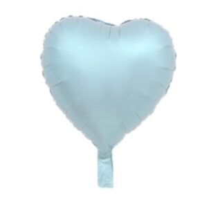 Balon foliowy serce niebieskie matowe 45 cm – hel Warszawa / wysyłka