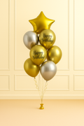 Zestaw Srebno- Złoty ,,Happy Birthday”