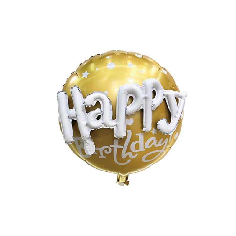 Balon Foliowy z napisem '' HAPPY BIRTHDAY'' 3D 60 cm