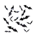 Naklejki na ścianę, balony Halloween Nietoperze mix 16szt