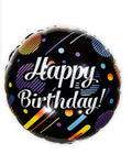 Balon Foliowy Okrągły z napisem Happy Birthday