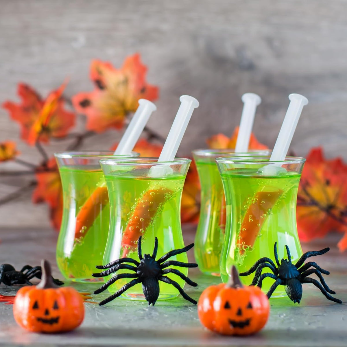 Dekoracja Halloween strzykawki 3sz, 10ml