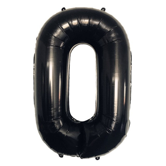 Cyfra 0 czarna XXL 100 cm