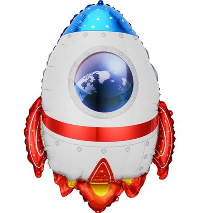 Balon foliowy Rakieta Kosmos 55×67 cm