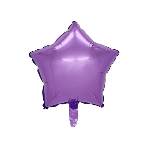 Balon foliowy gwiazda fioletowa błyszcząca 45 cm – hel Warszawa + wysyłka