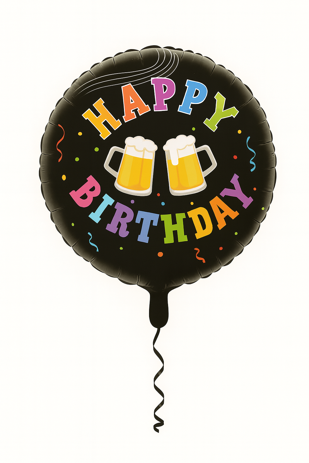 Balon z piwem i napisem happy birthday 45 cm