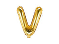 Balon foliowy Litera V, 100cm, złoty