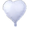 Balon foliowy serce białe matowe 45 cm – hel Warszawa / wysyłka