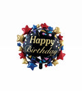Balon Foliowy Okrągły z napisem Happy Birthday - 67cm
