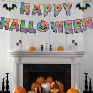 Baner Halloween Happy Halloween Holograficzny