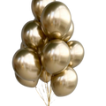Balon lateksowy złoty chrom 30 cm – hel Warszawa / wysyłka