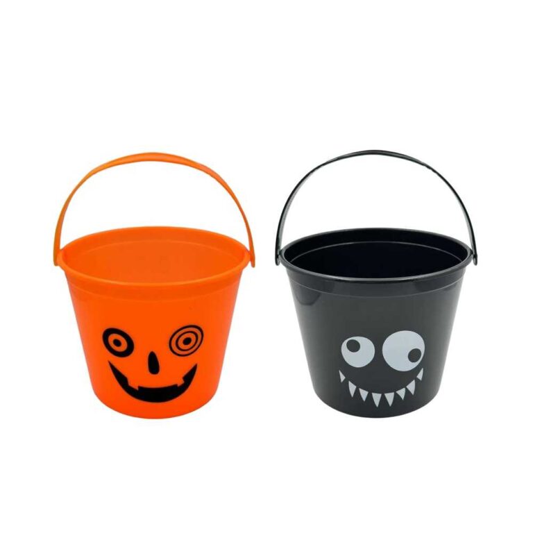 Dekoracja Halloween wiaderko na cukierki, łakocie