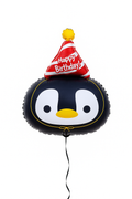 Balon foliowy pingwin z czapeczka 70×50 cm