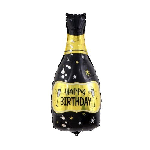Butelka szampan 44cm x 83cm Happy Birthday