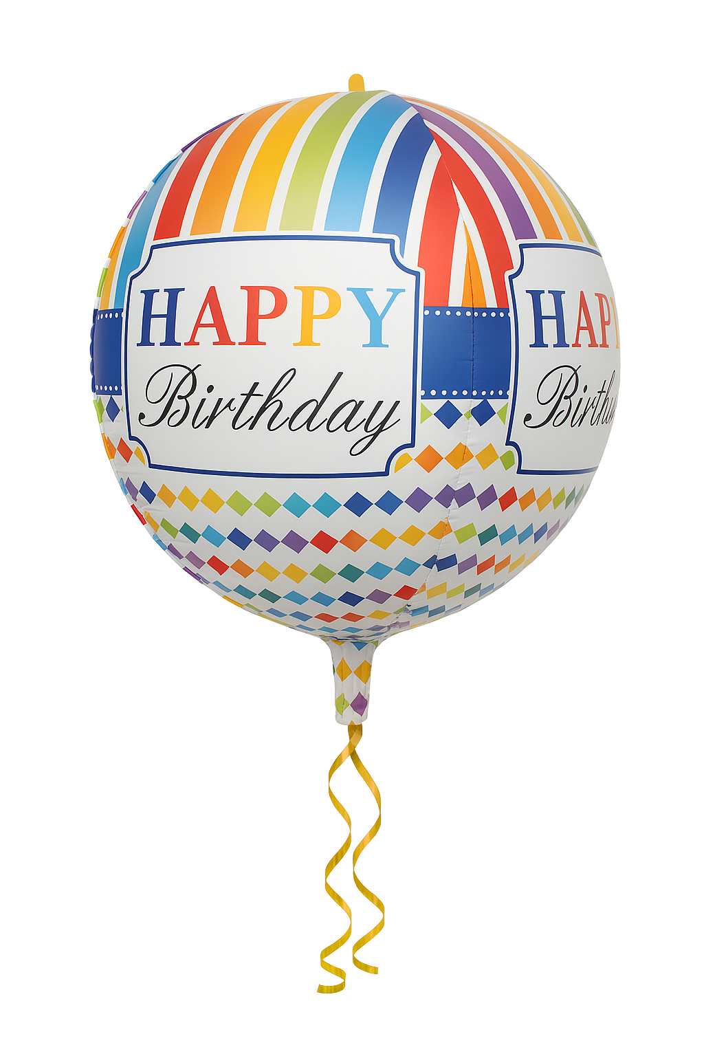Kula 4d z napisem ,,Happy Birthday''